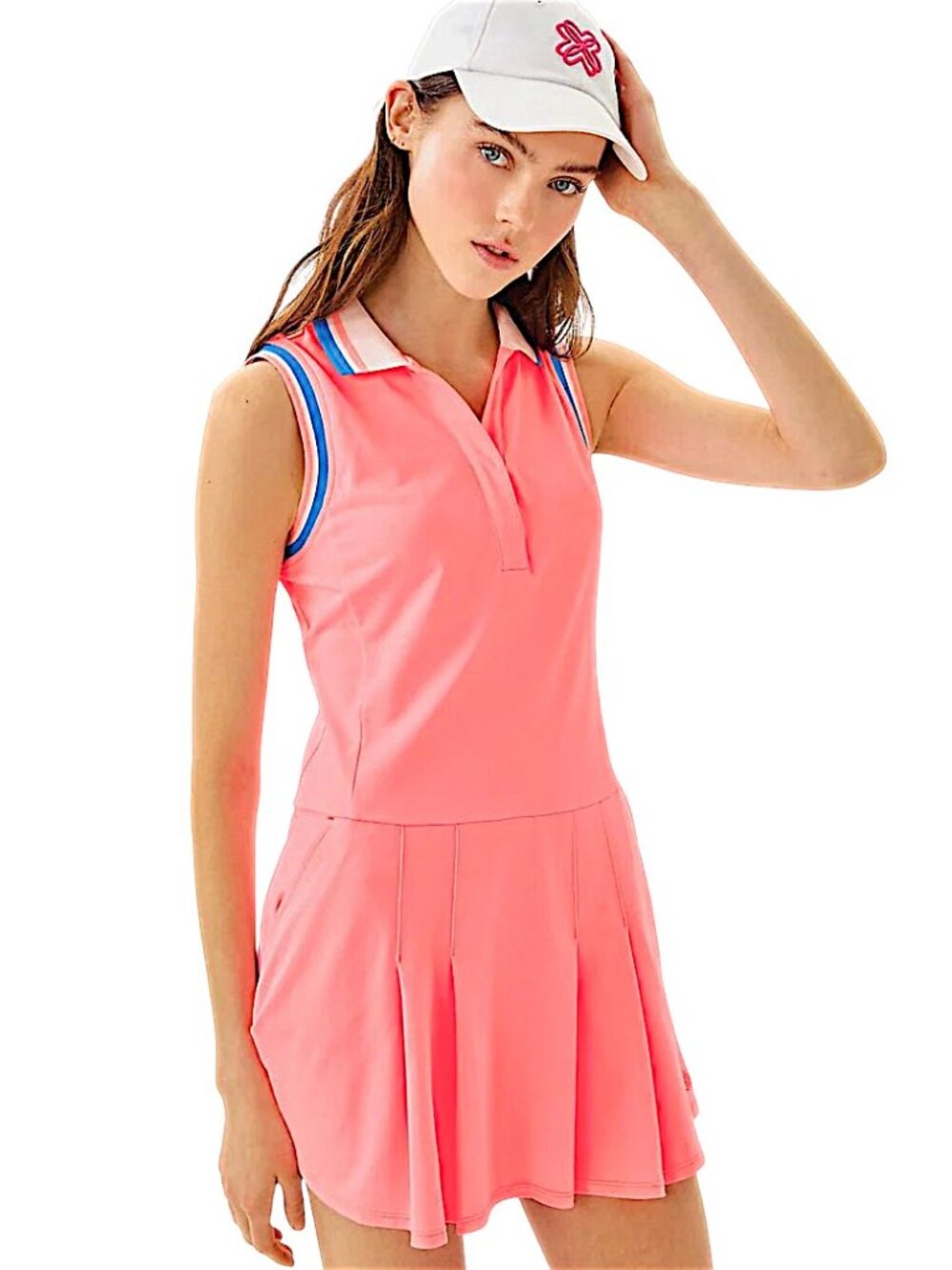 Lilly Pulitzer UPF 50+ Jessamy Active Dress Set in Sorbet Pink NWT - Size Large